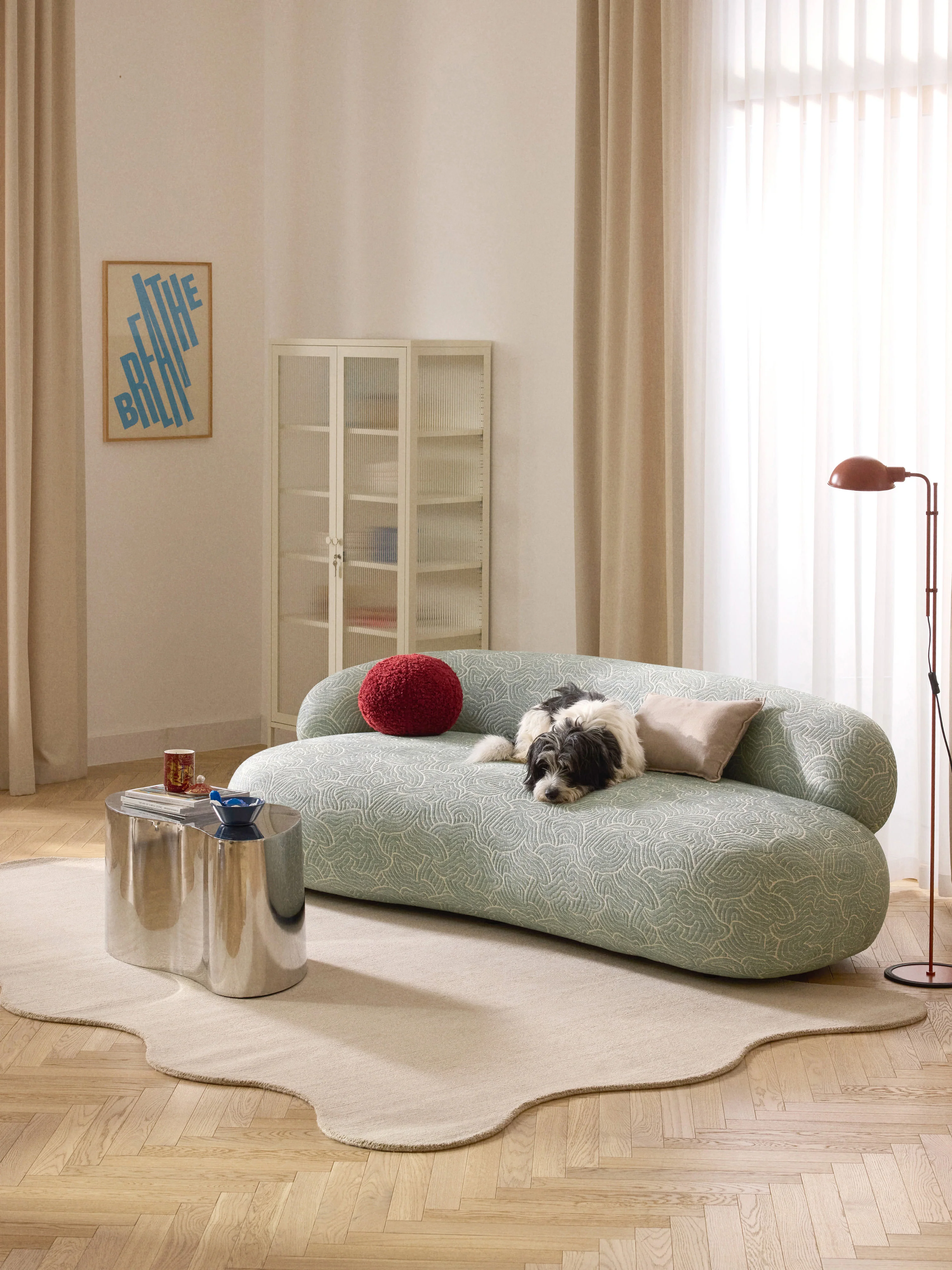 Handgewebter Teppich Wavy