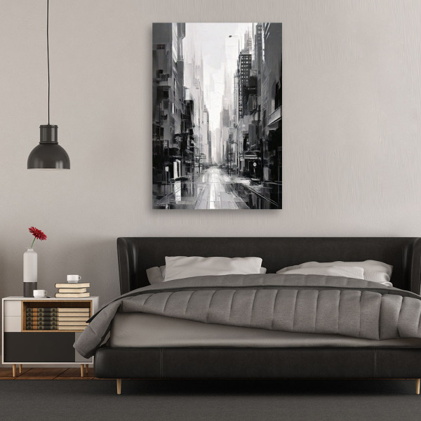 Feeby Obraz na płótnie, Miasto Ulica Miasto Abstrakcja 40x60
