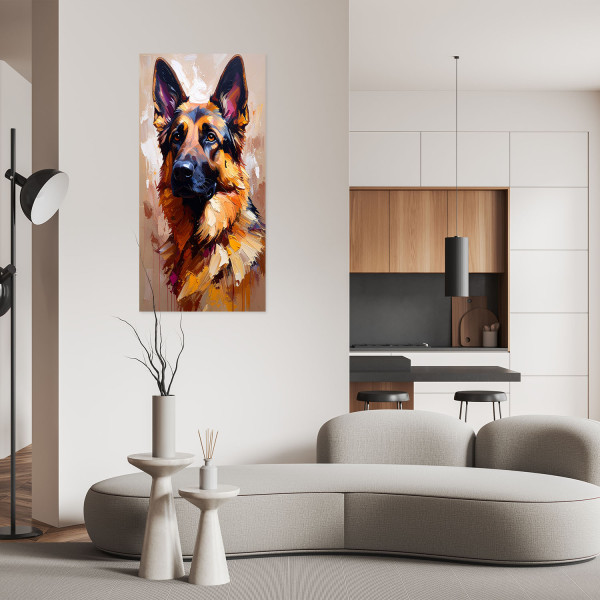 Naklejka samoprzylepna Feeby Owczarek niemiecki Pies Zwierzę 40x80