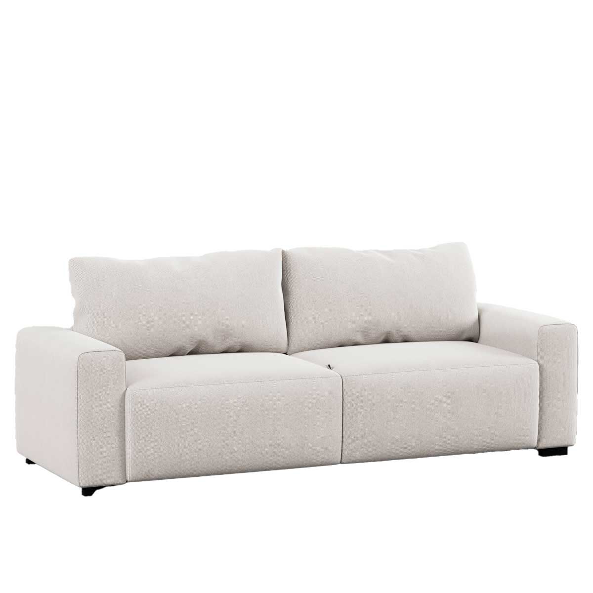 Sofá cama com costas rebatíveis HAIA bege