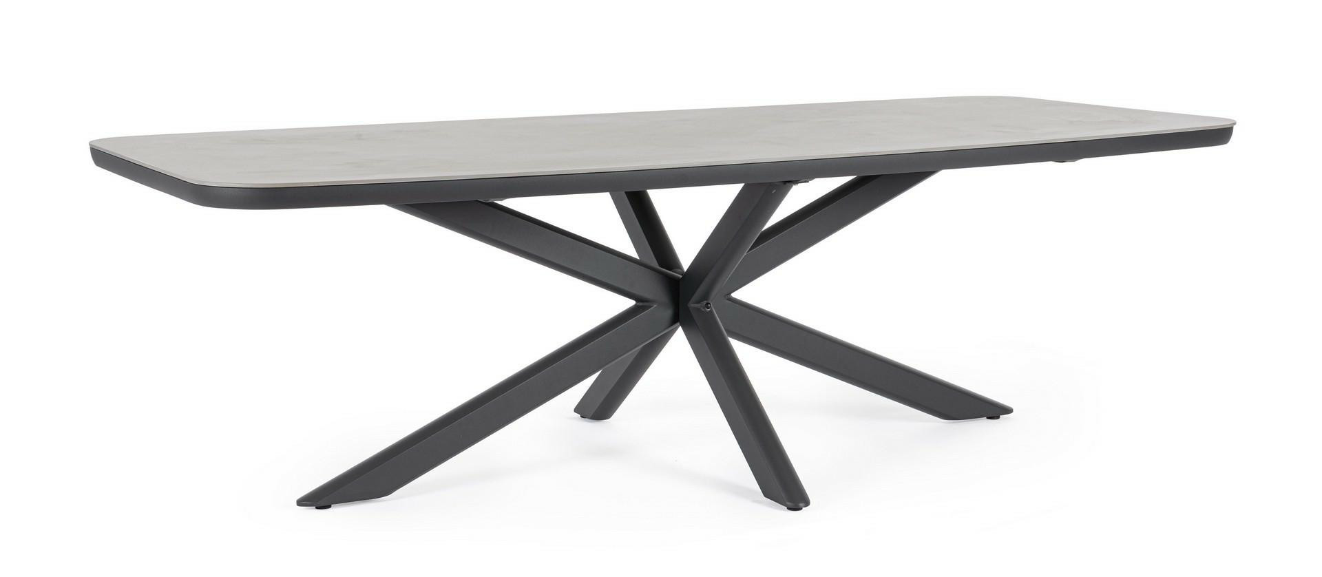 BIZZOTTO stół ogrodowy ISACCO 240x110 antracyt