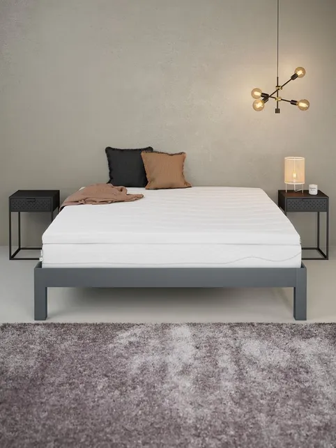 Topmadras 180x210cm WELLPUR GULEN hvid