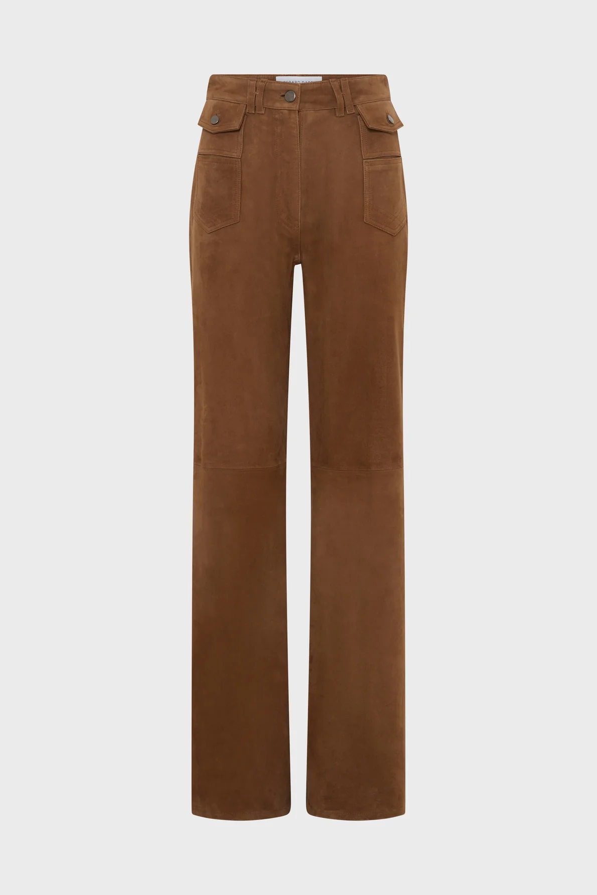 Pantalon flare en cuir velours - ANNA