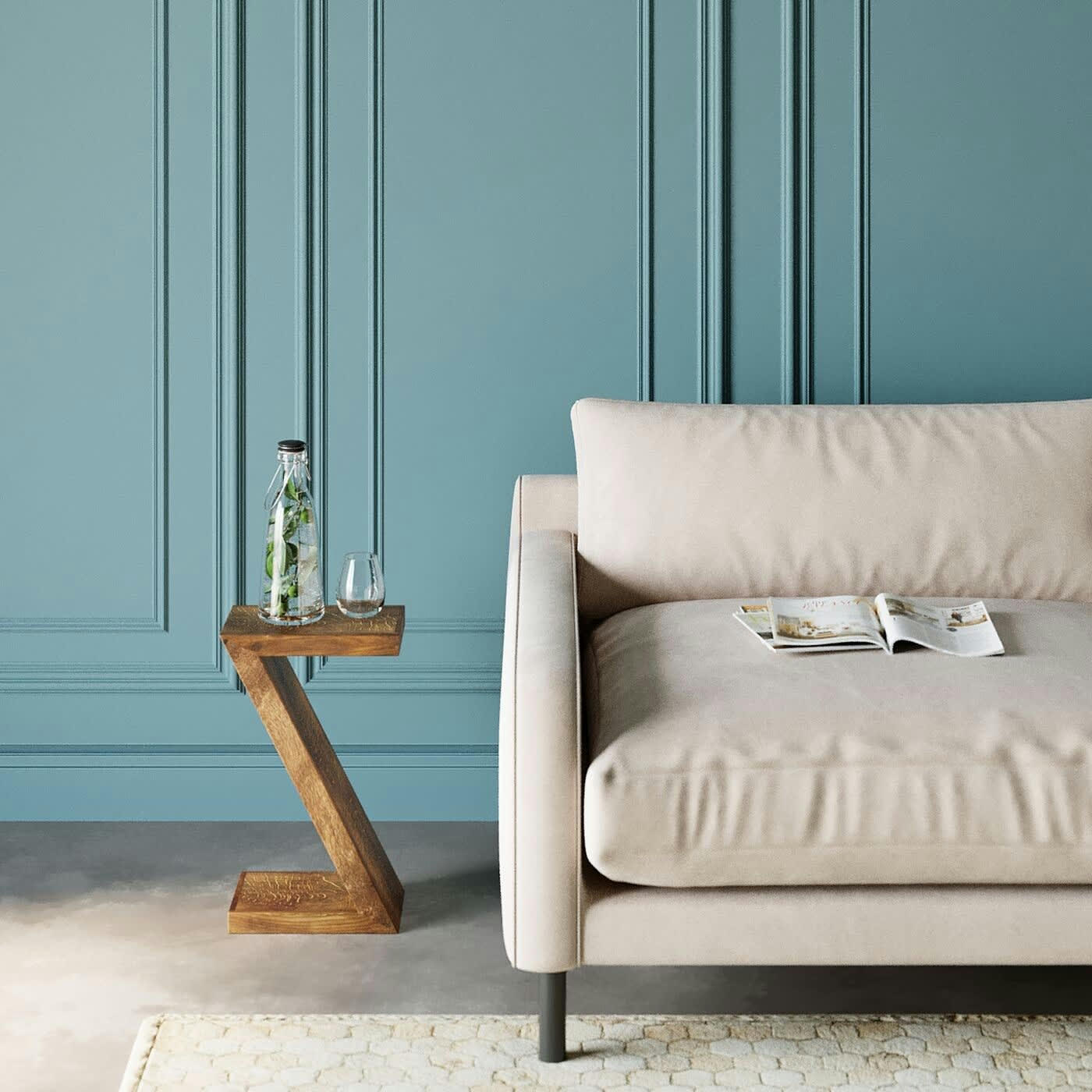 AUTHENTICO - Table d'appoint en Sheesham massif