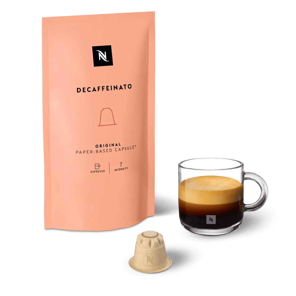 Decaffeinato - Paper-based Coffee Capsules - Nespresso