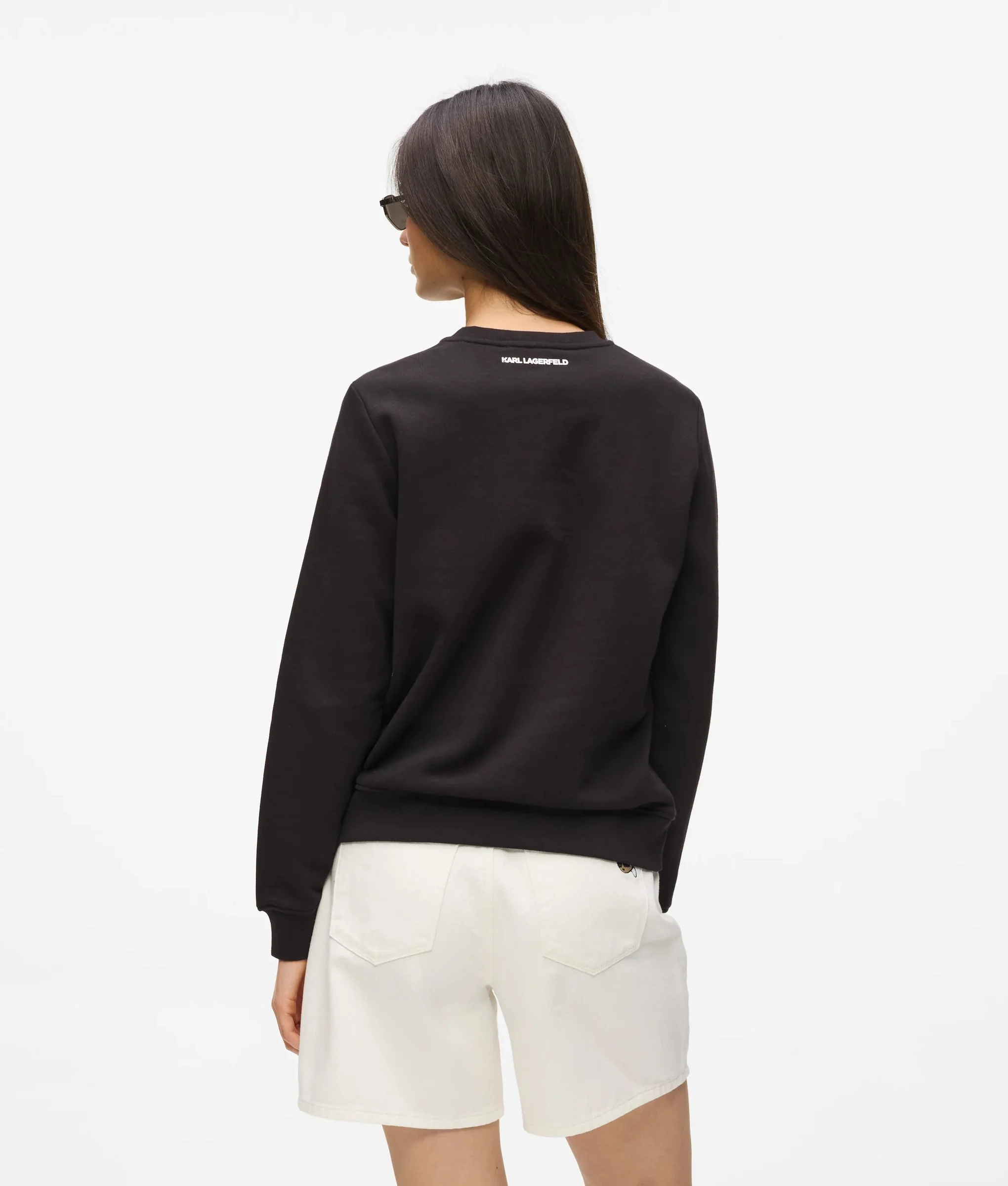 Sweat-shirt Ikon strass Karl & Choupette