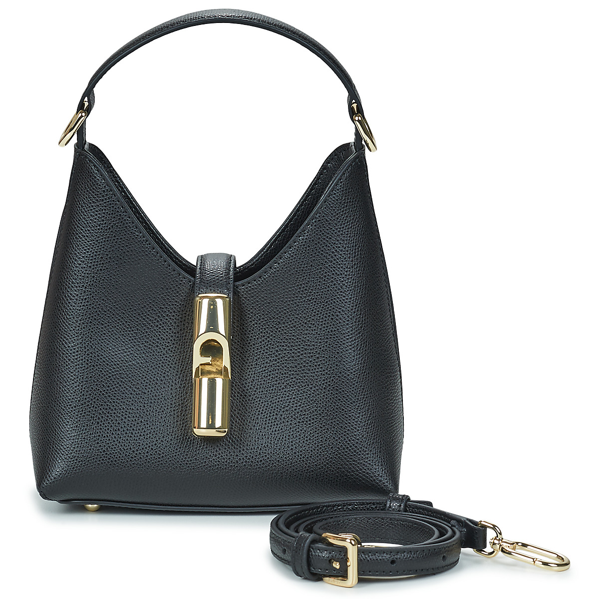 Furla - FURLA IRIDE MINI HOBO W/STRAP - Black