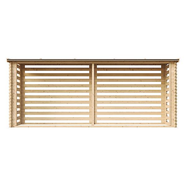 Abri à bûches -l112xL458xH199 cm/ 4m2 - M203 - Timbela