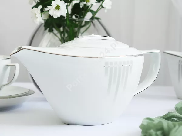Garnitur do kawy na 12 osób (39el.) Chodzież - City AP03 Sonata Platynowa