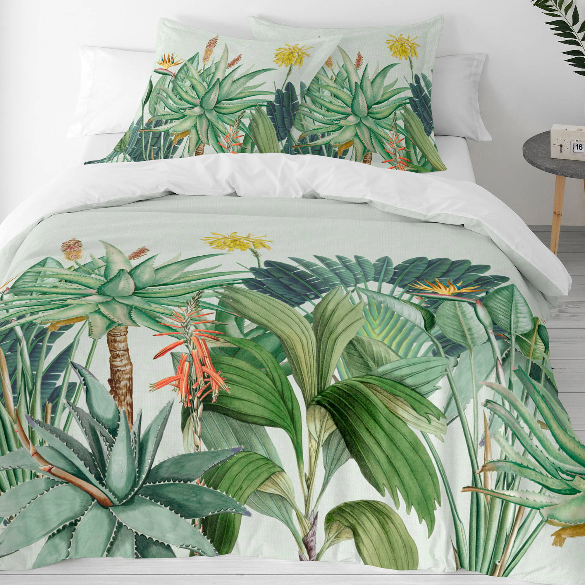 Linge de lit imprimé Tropique - coton