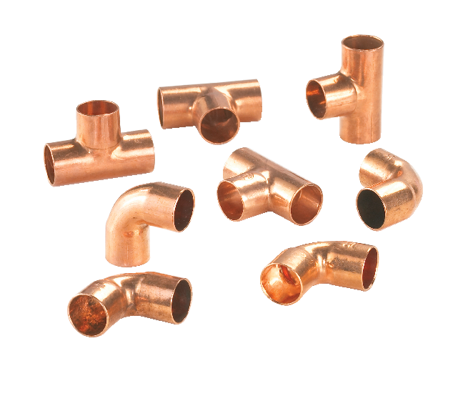 Bow Copper 90-Degree Elbow, Assorted Sizes