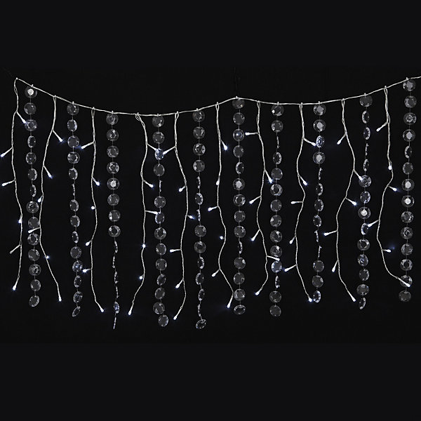 Guirlande Lumineuse Bannière 60 LED Blanches Clignotantes