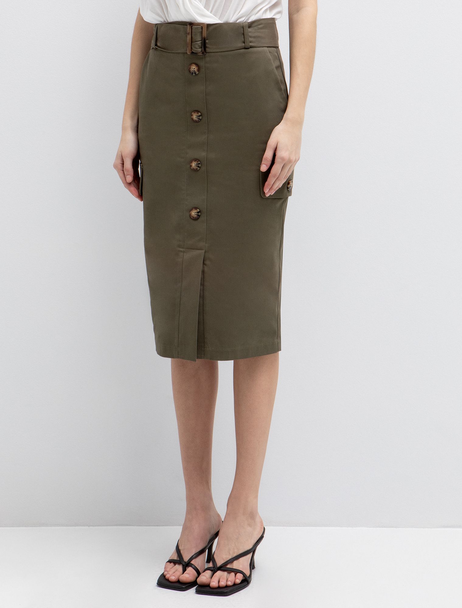 Pencil φούστα με ζώνη