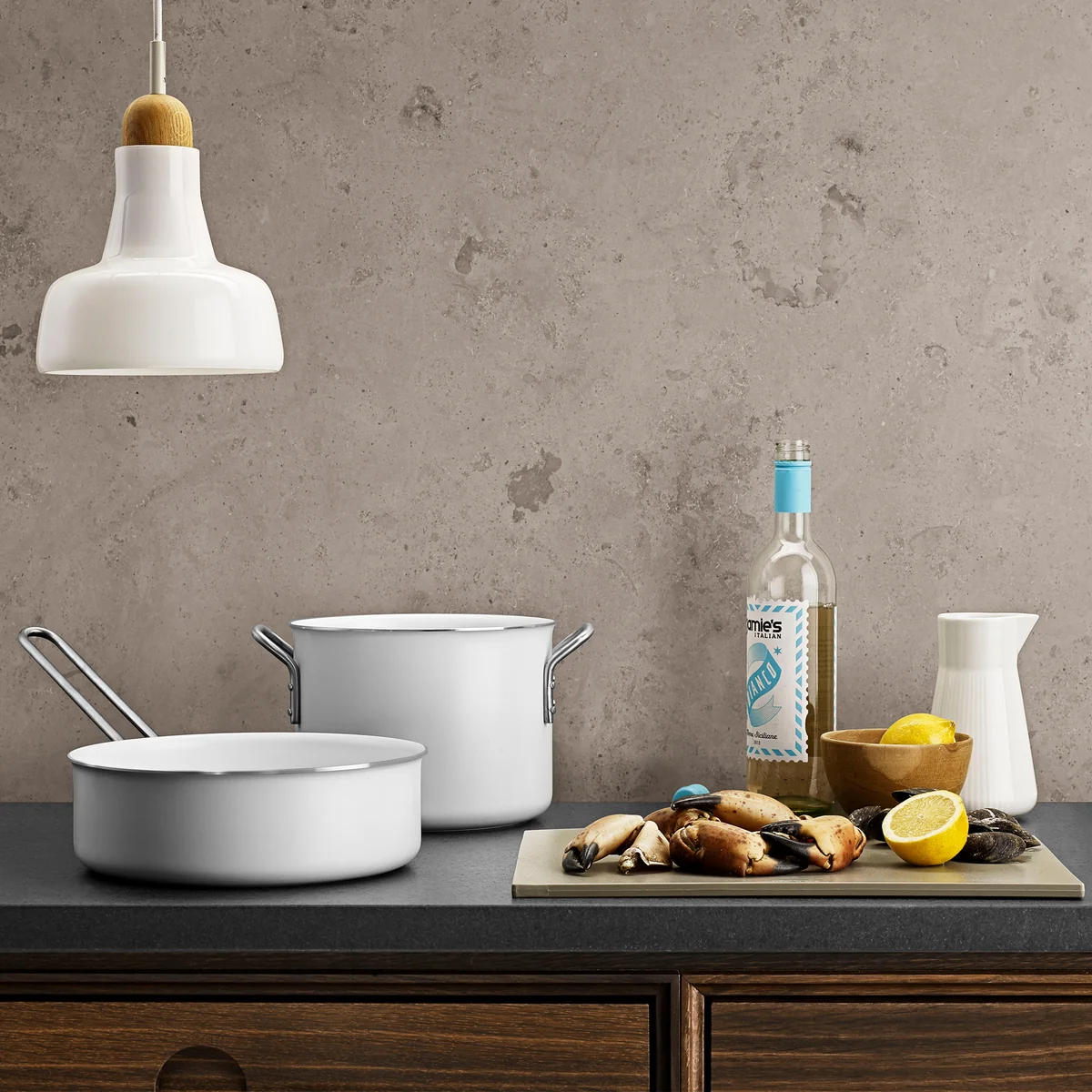 Eva Trio - White Line Kochtopf, 7 l