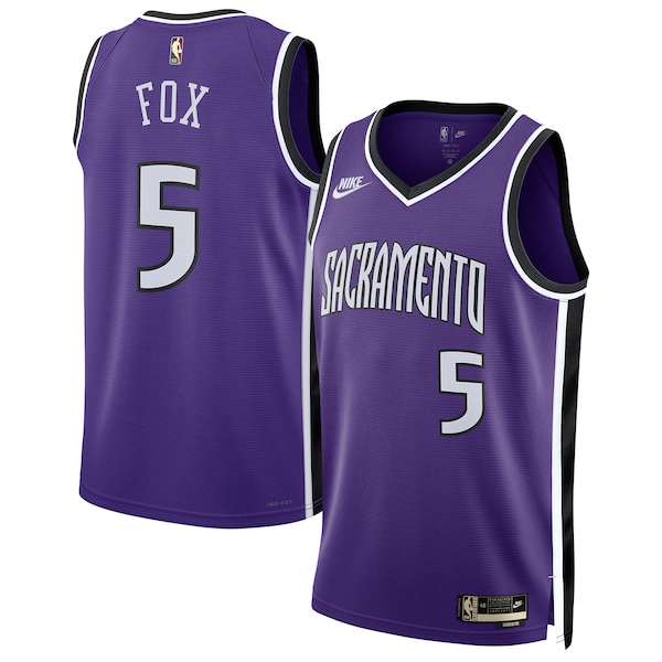 De'Aaron Fox Sacramento Kings Nike Unisex 2024/25 Swingman Jersey - Purple - Classic Edition