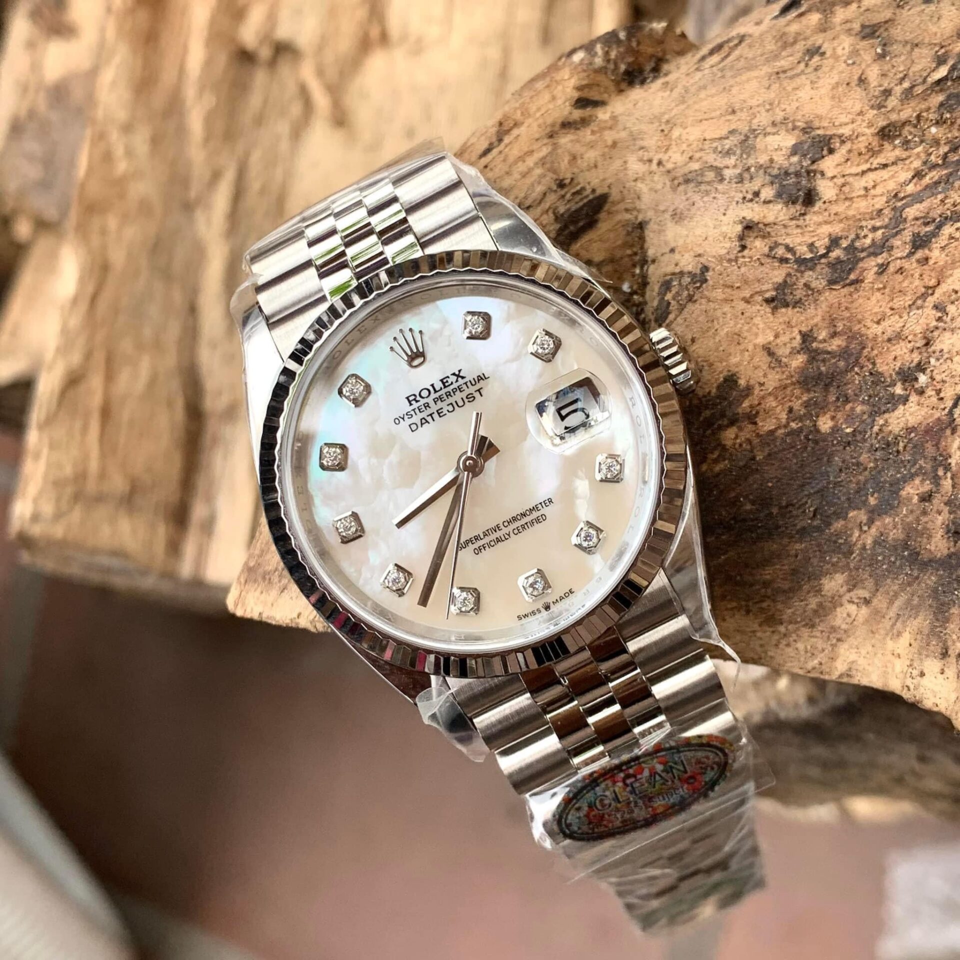 Rolex Datejust 904L Steel MOP Dial With Diamonds 41mm Jub Super Clone