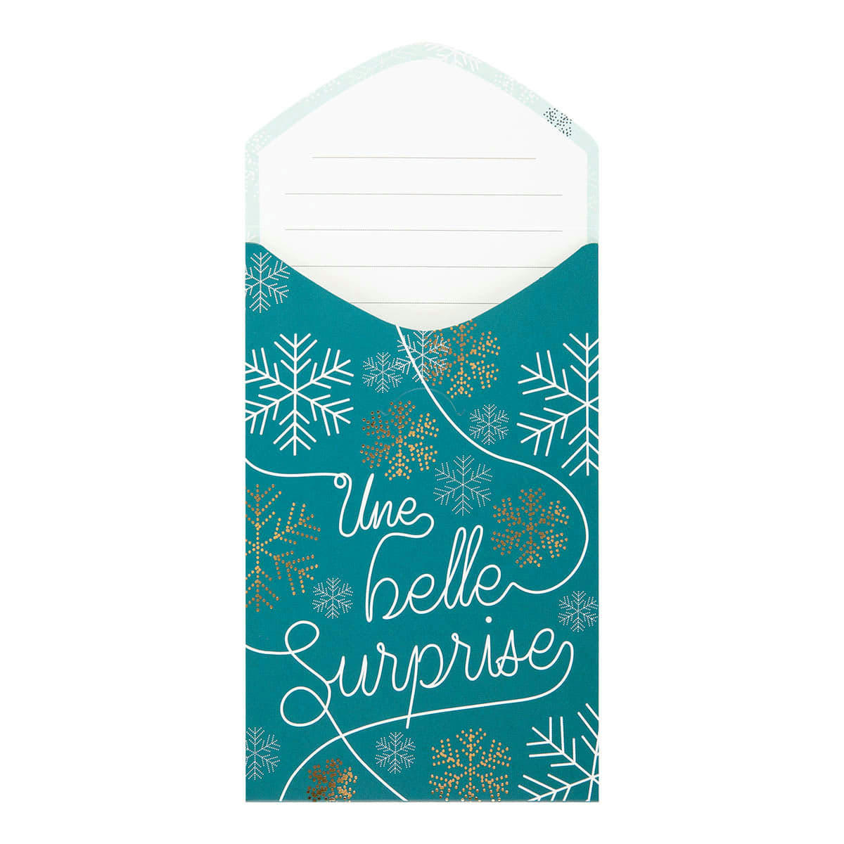 - Carte De Vœux Surprise Flocons