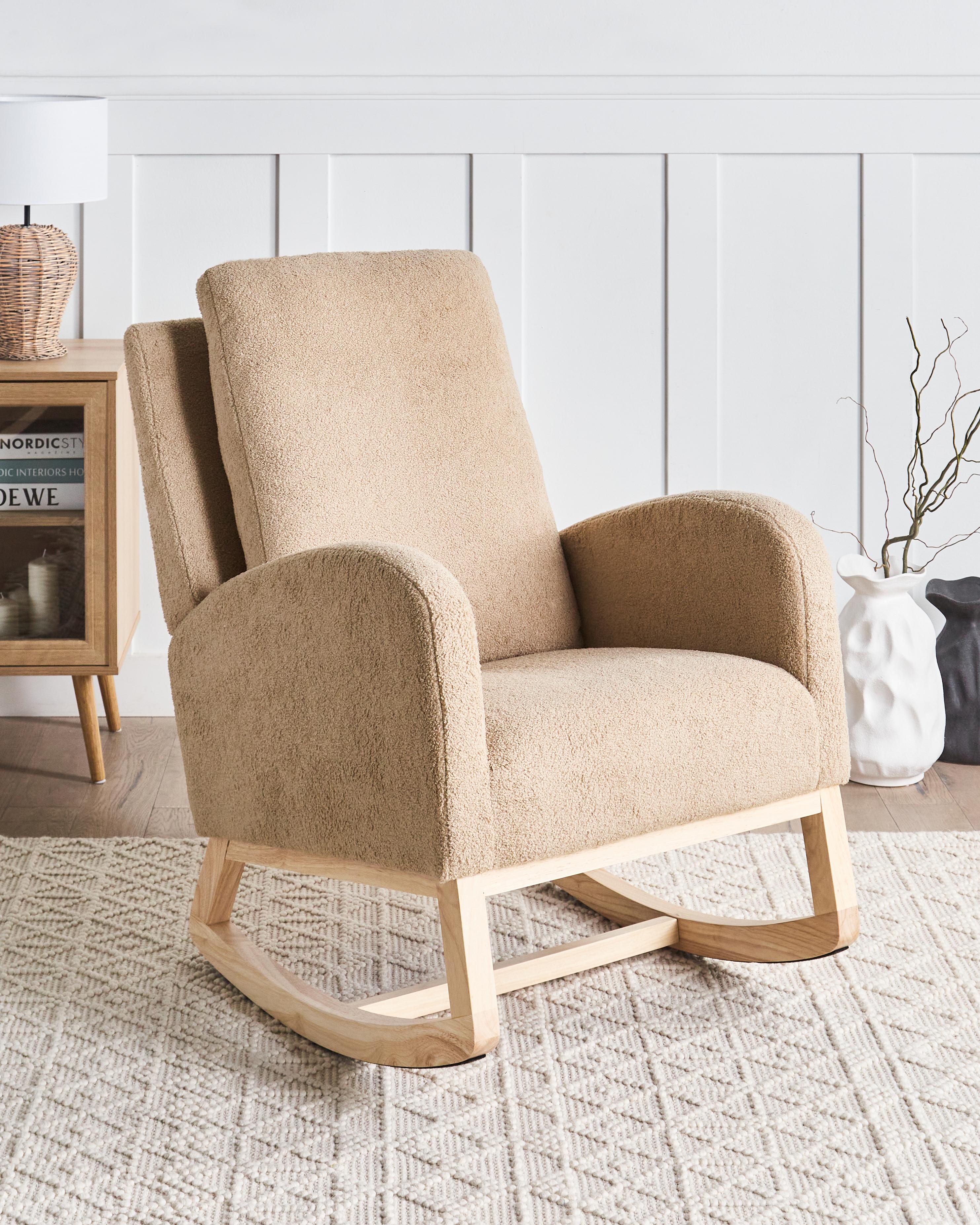 Rocking Chair ALSTA Boucle Beige