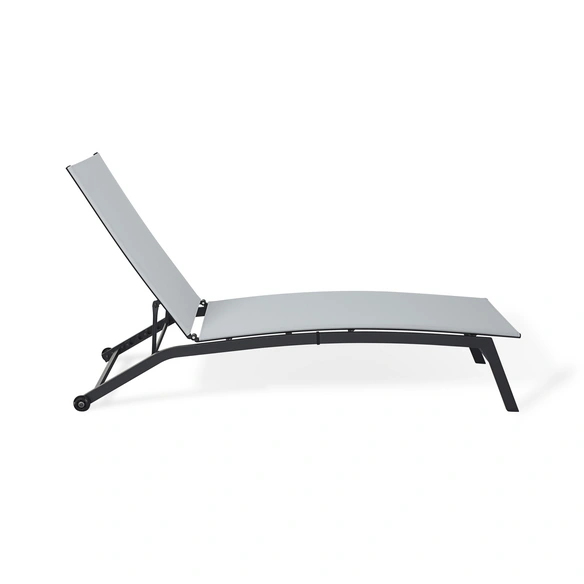 Gartenliege, BxH: 195 x 22 cm, Stahl