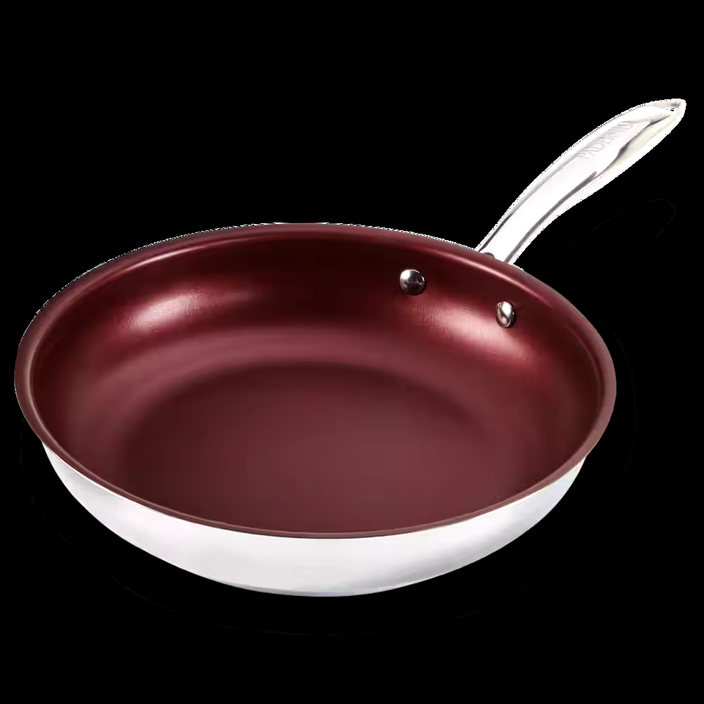 PADERNO Canadian Signature Stainless Steel Frying Pan, Non-Stick, Oven Safe, 24cm
