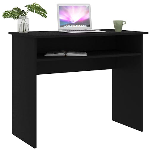 NNEVL Desk Black 90x50x74 cm Chipboard