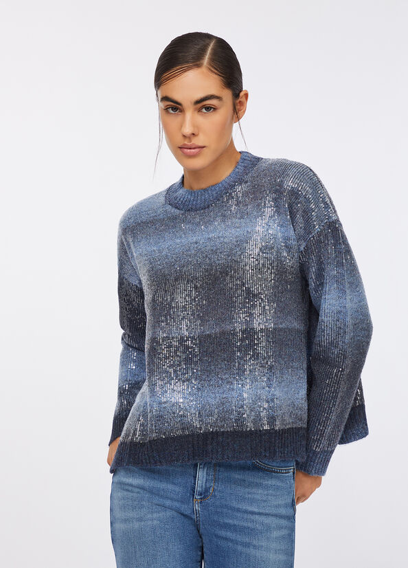Maglia con paillettes
