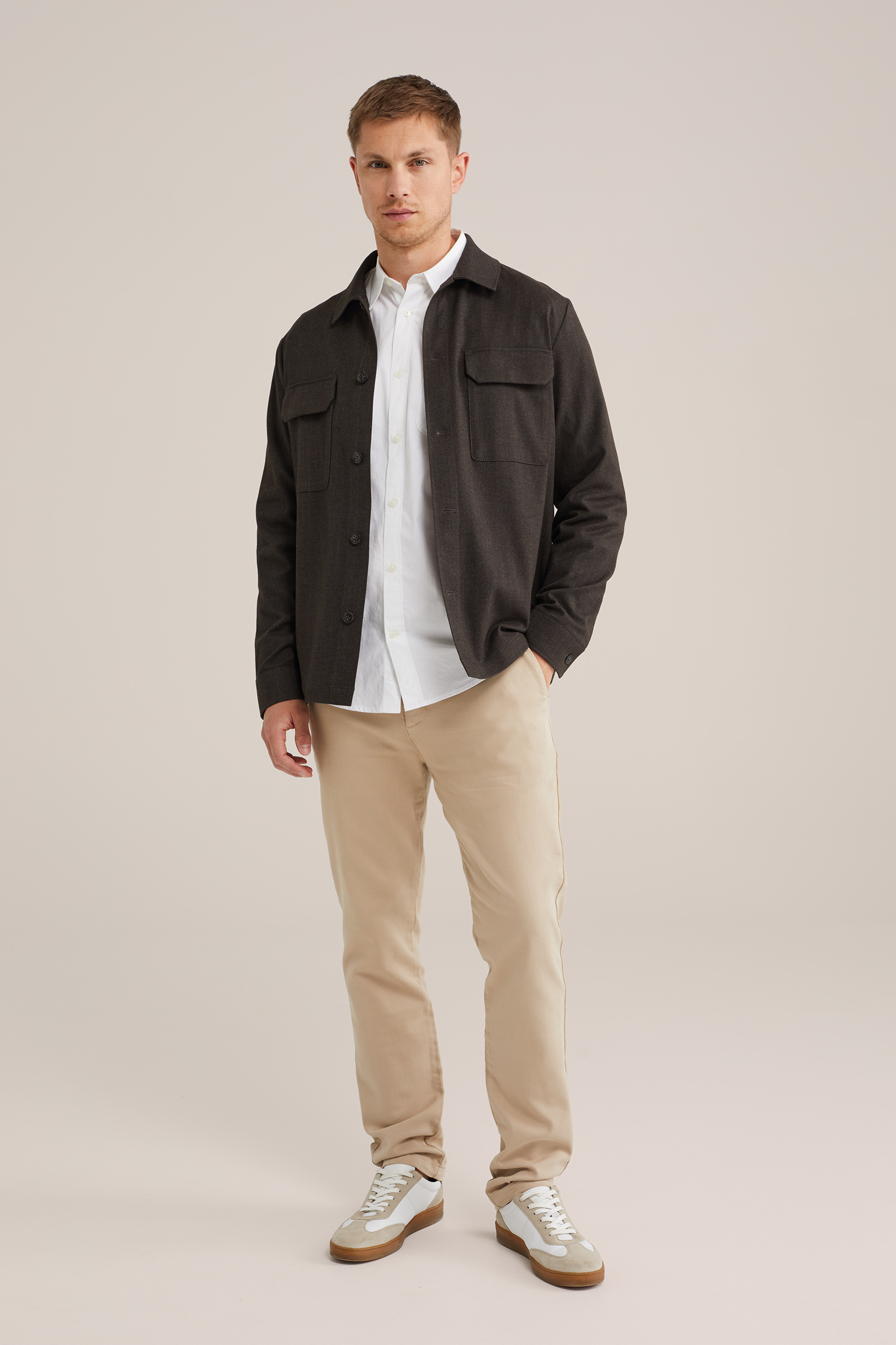 Heren Slim fit chino met stretch