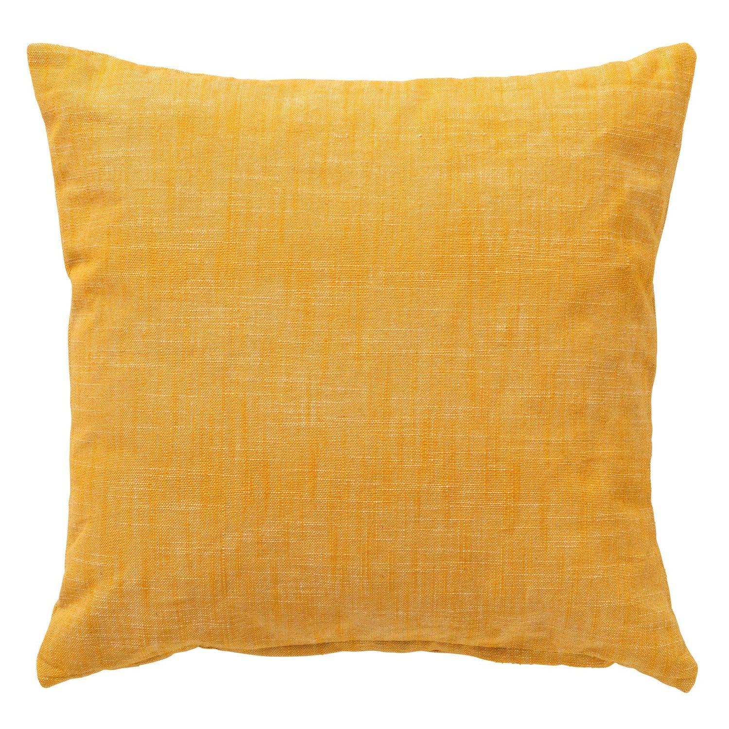 NATURA - sierkussen 45x45 cm - 100% biologisch katoen - Golden Glow - geel