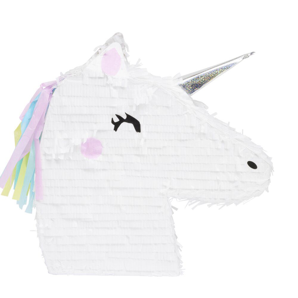 Pi&ntilde;ata licorne en carton à remplir 40x9xH41.5cm