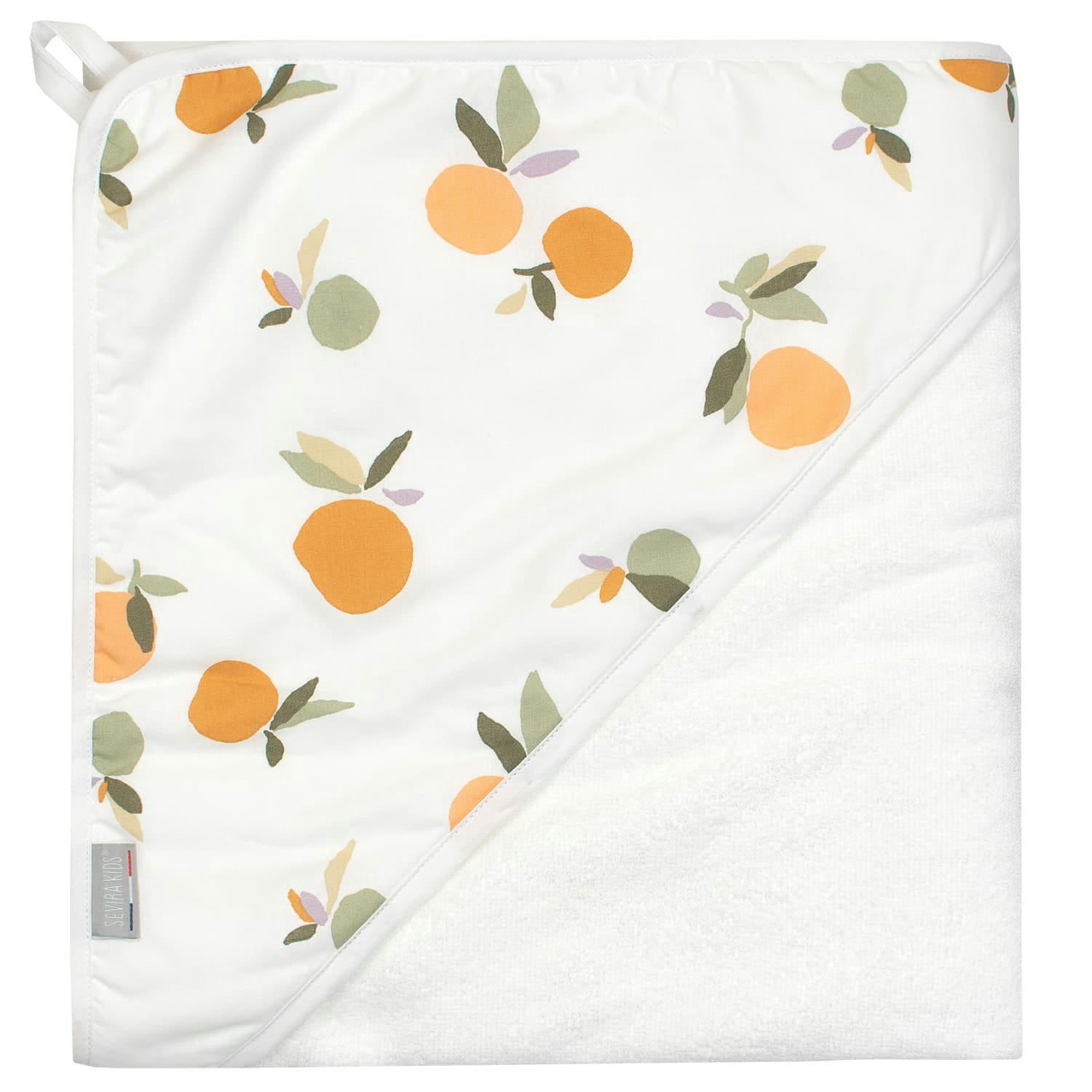 CLEM - Cape de bain en coton et fibres de bambou  100 x 100cm