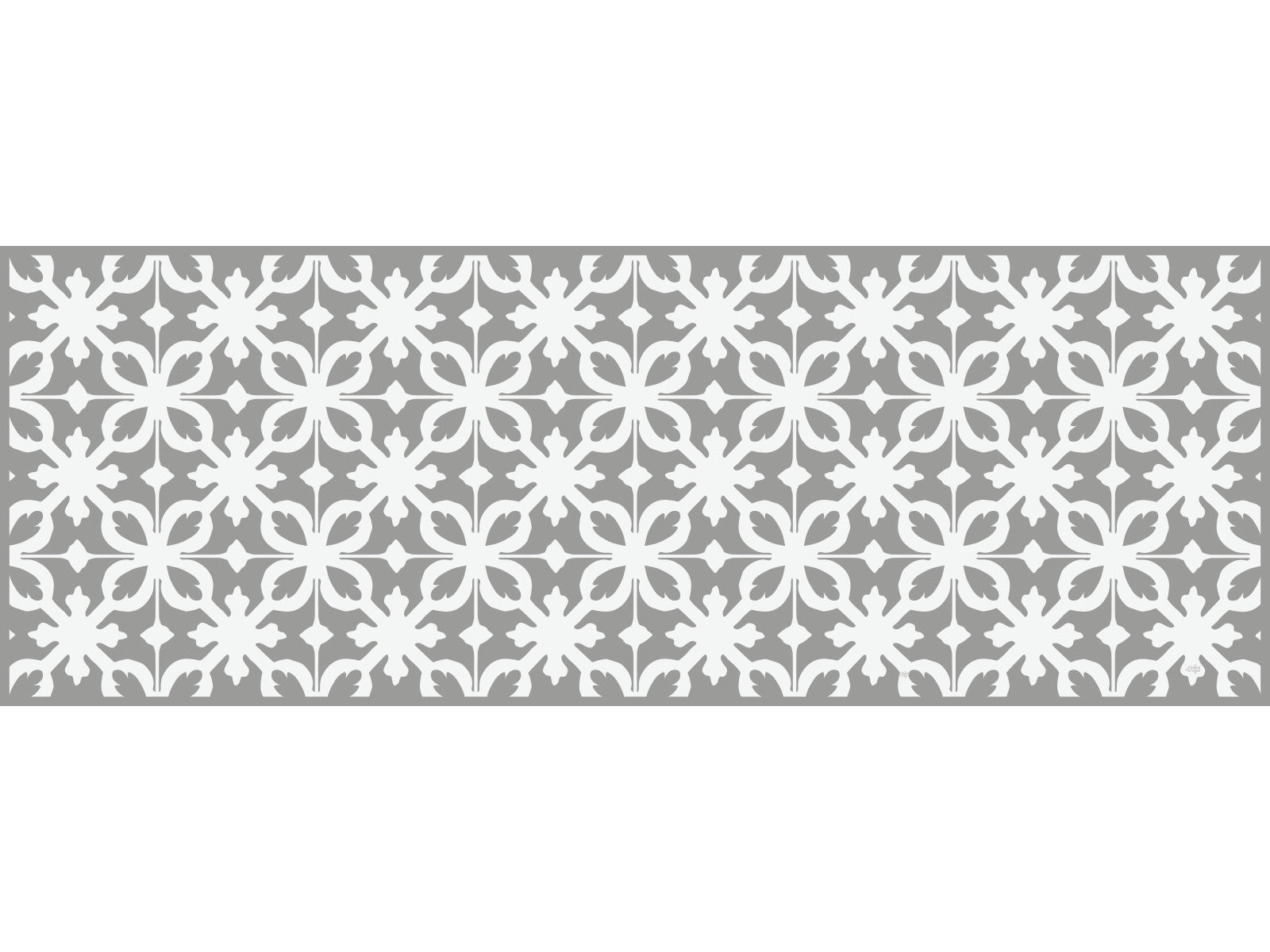 - Tapis vinyle Castiglione gris 65x180cm