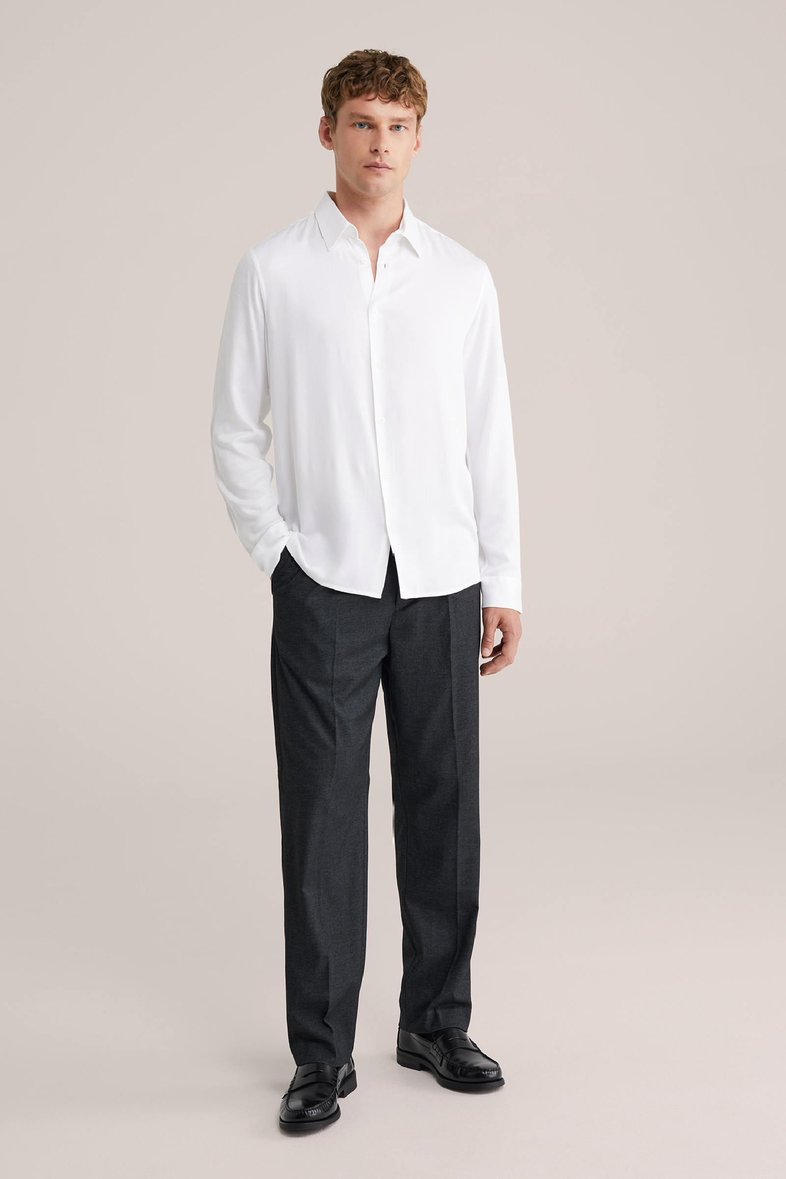 Heren tall fit overhemd