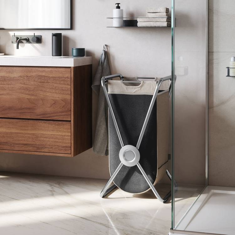 Simplehuman 24 L Single X Frame Hamper - Stainless Steel