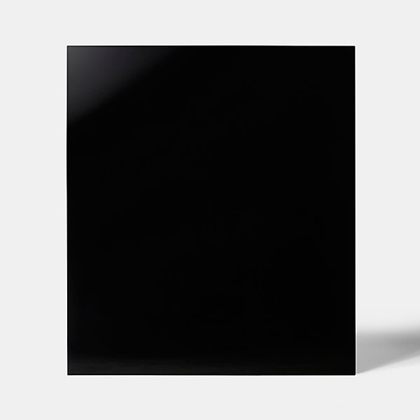 Fond de hotte en verre GoodHome Nashi noir l. 60 cm x H. 70 cm x ép. 5 mm