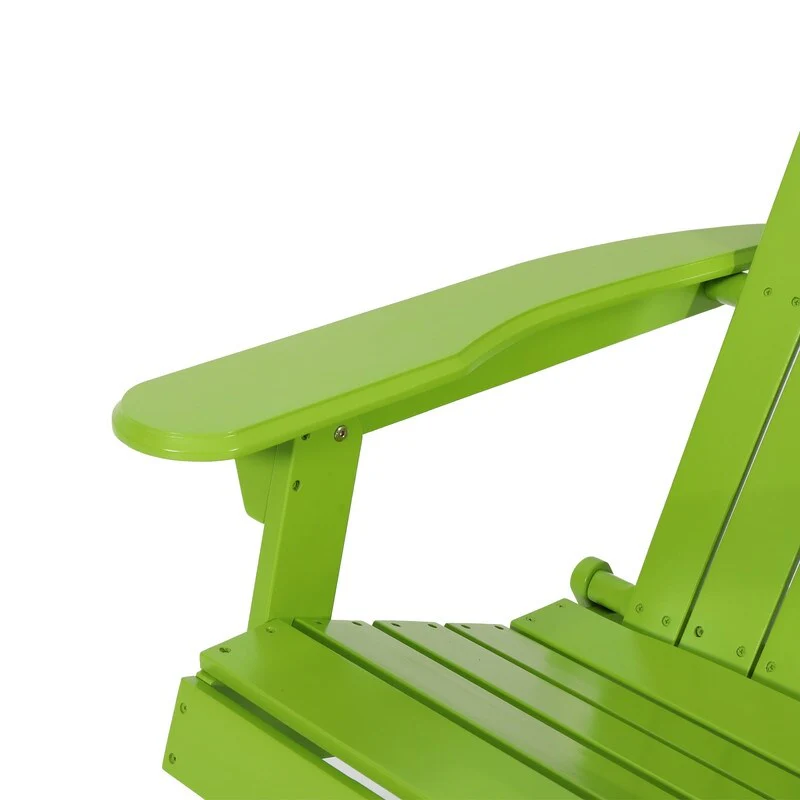 Outdoor Funiture Modern Wood Adirondack Chair,Light Green