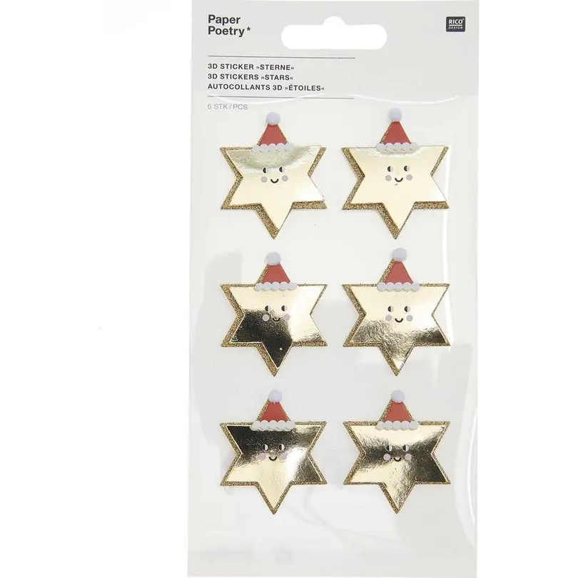 Sticker 6er-Set I love Christmas
