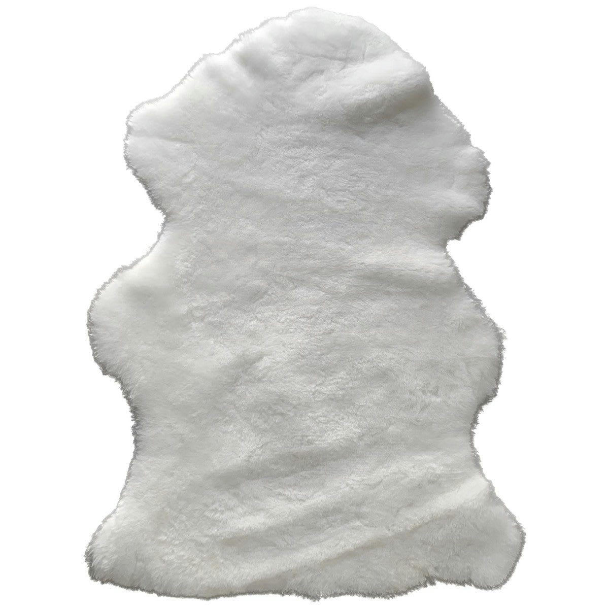 - Tapis en peau de mouton tannage relugan jaune 110 x 70 cm