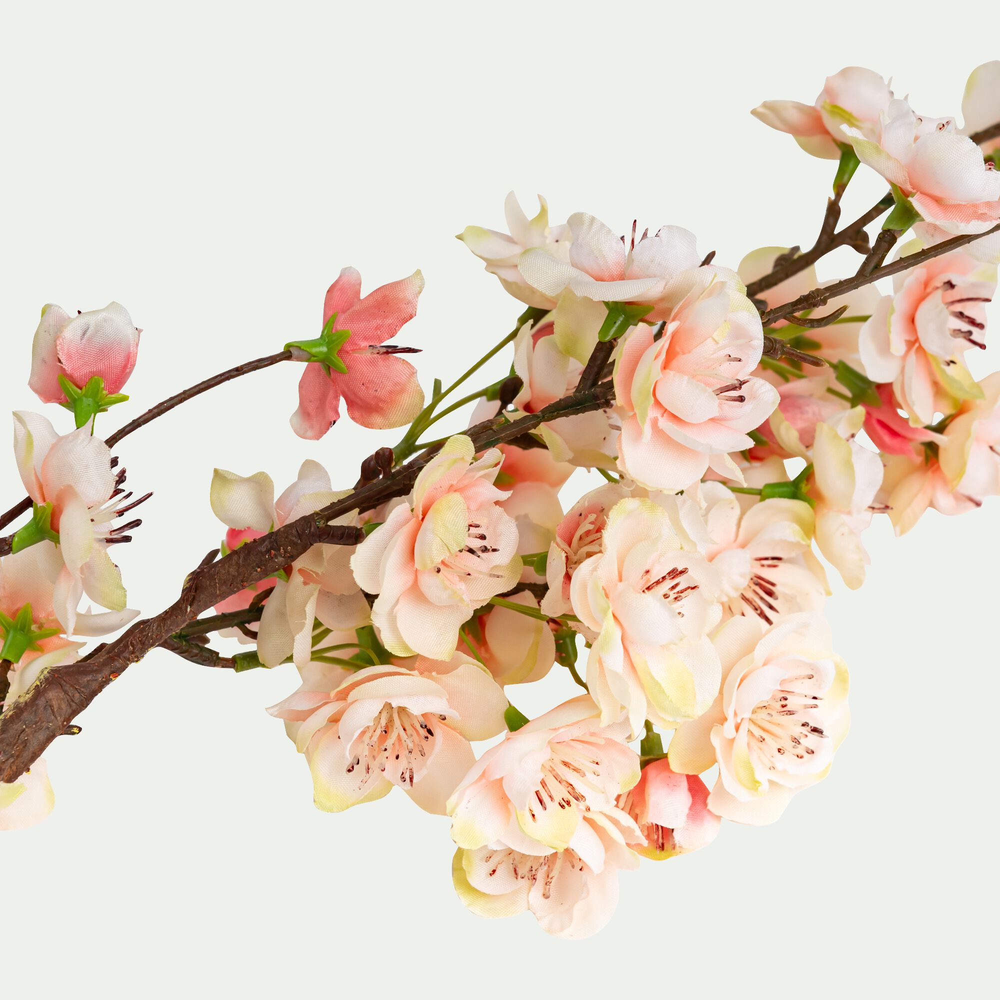 LUDGER - Branche de pêcher artificielle H125cm - rose