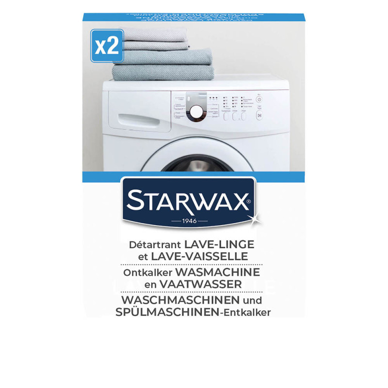 Détartrant pour lave-linge et lave-vaisselle 2 pièces STARWAX