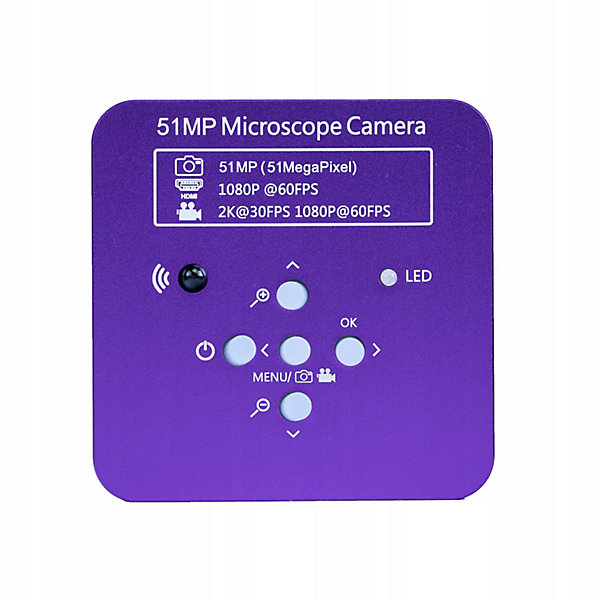 Caméra Microscope Numérique 51MP   Objectif Zoom 180x - HDMI/USB, FullHD/4K, Pour électronique - Biologie