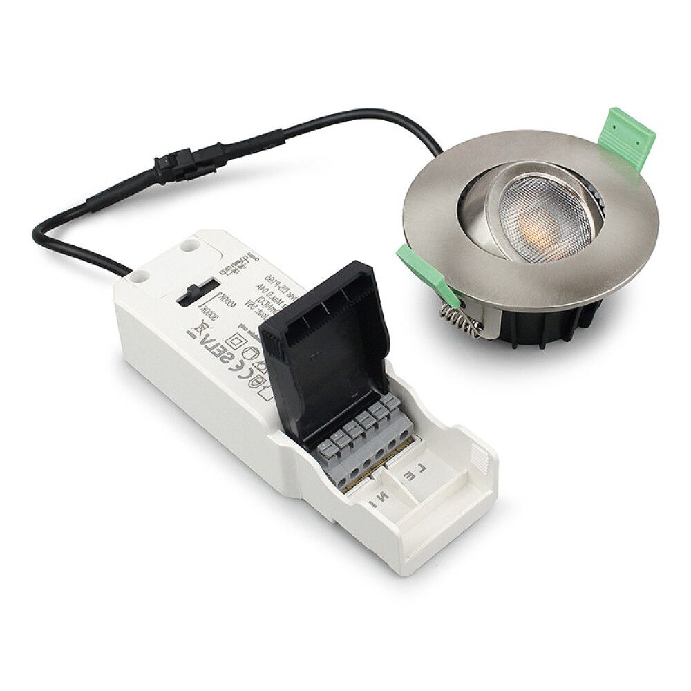 DOWNLIGHT ECOLITE DORIN 3000-4000K SINGEL BØRSTET STÅL