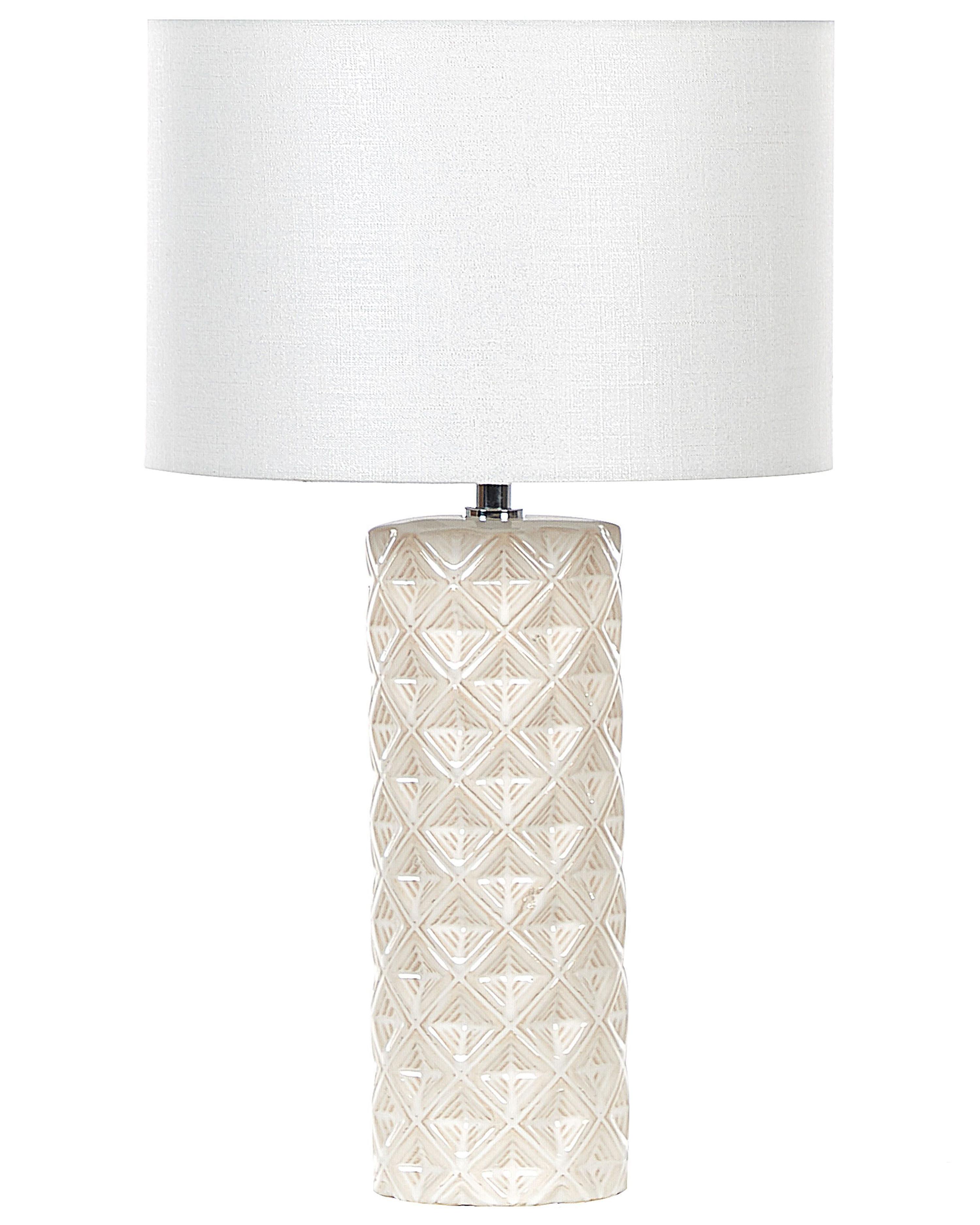 Table Lamp BALONNE Ceramic Light Beige