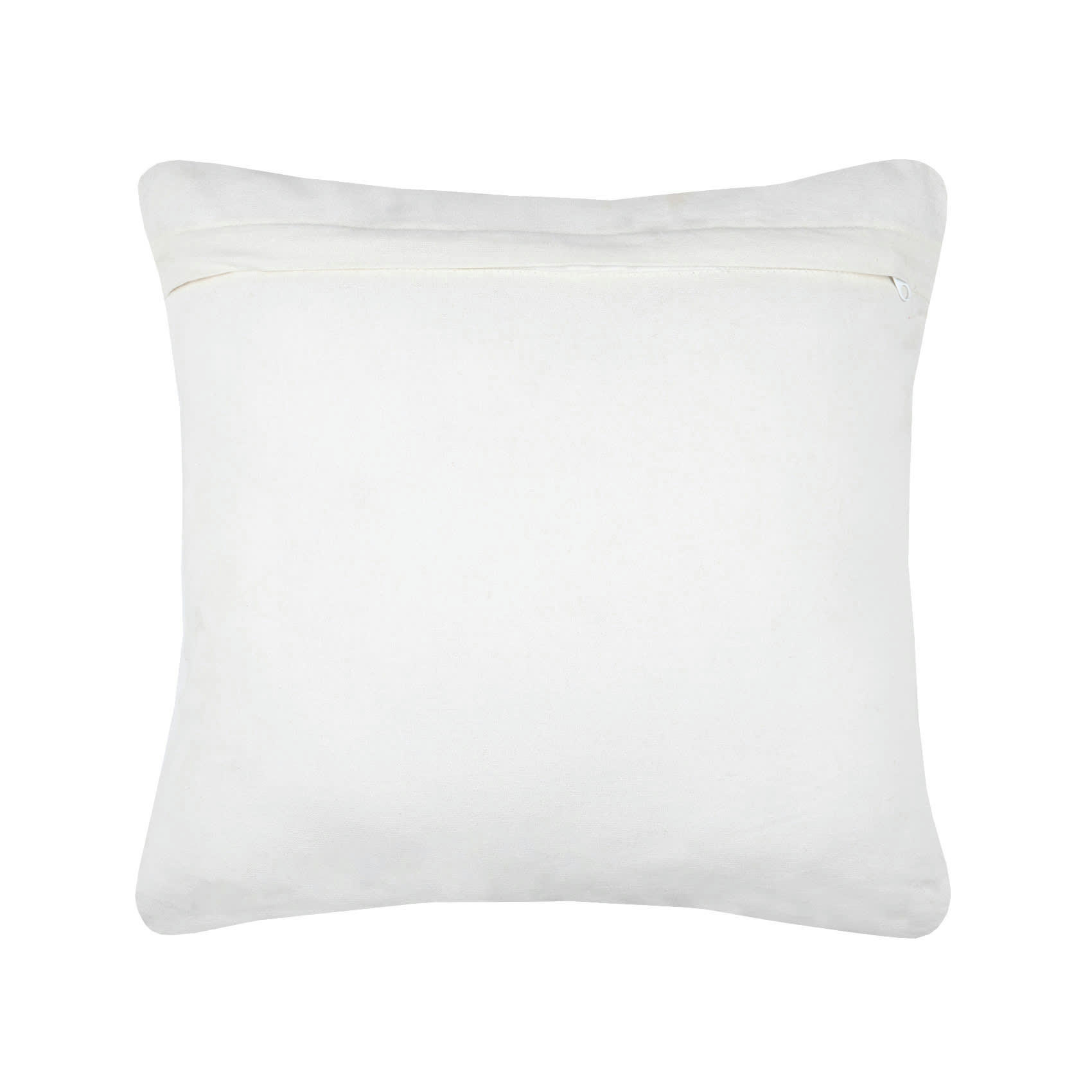 Adonis - Coussin en macramé déhoussable coton ecru 45x45 cm