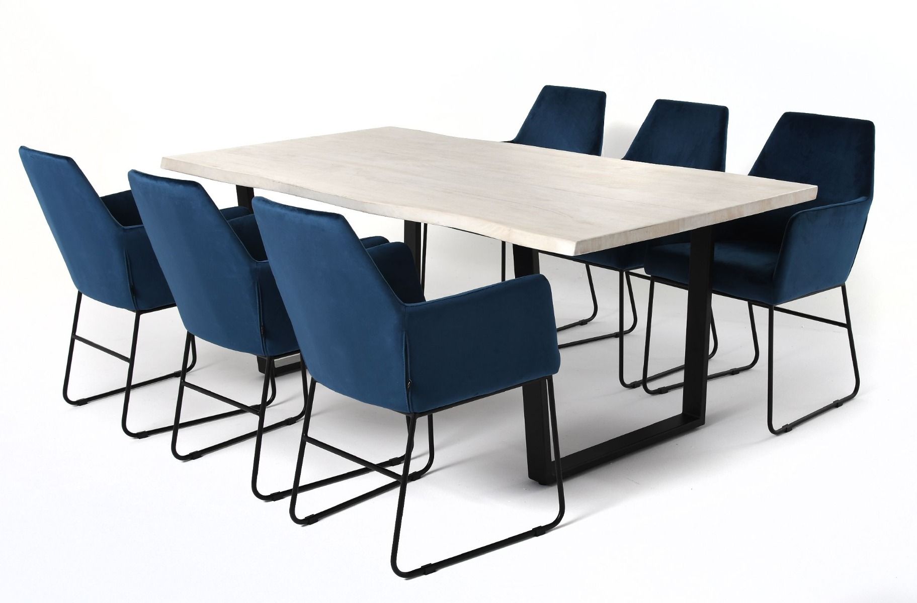 Krzesło do jadalni Quadrato 56x63x89cm granatowe Miloo Home