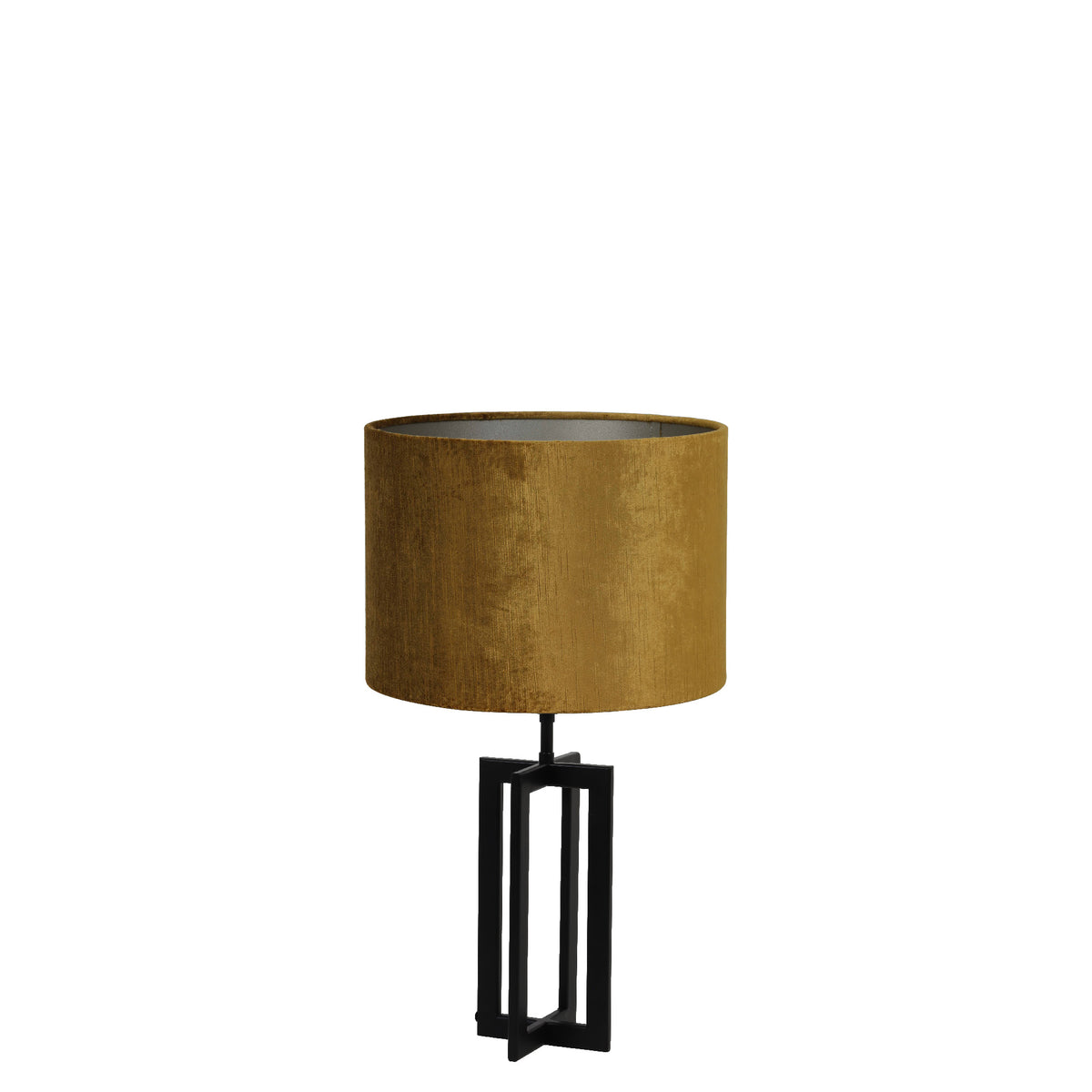 Light & Living tafellamp Mace/Gemstone - zwart, goud - 30x30x56cm
