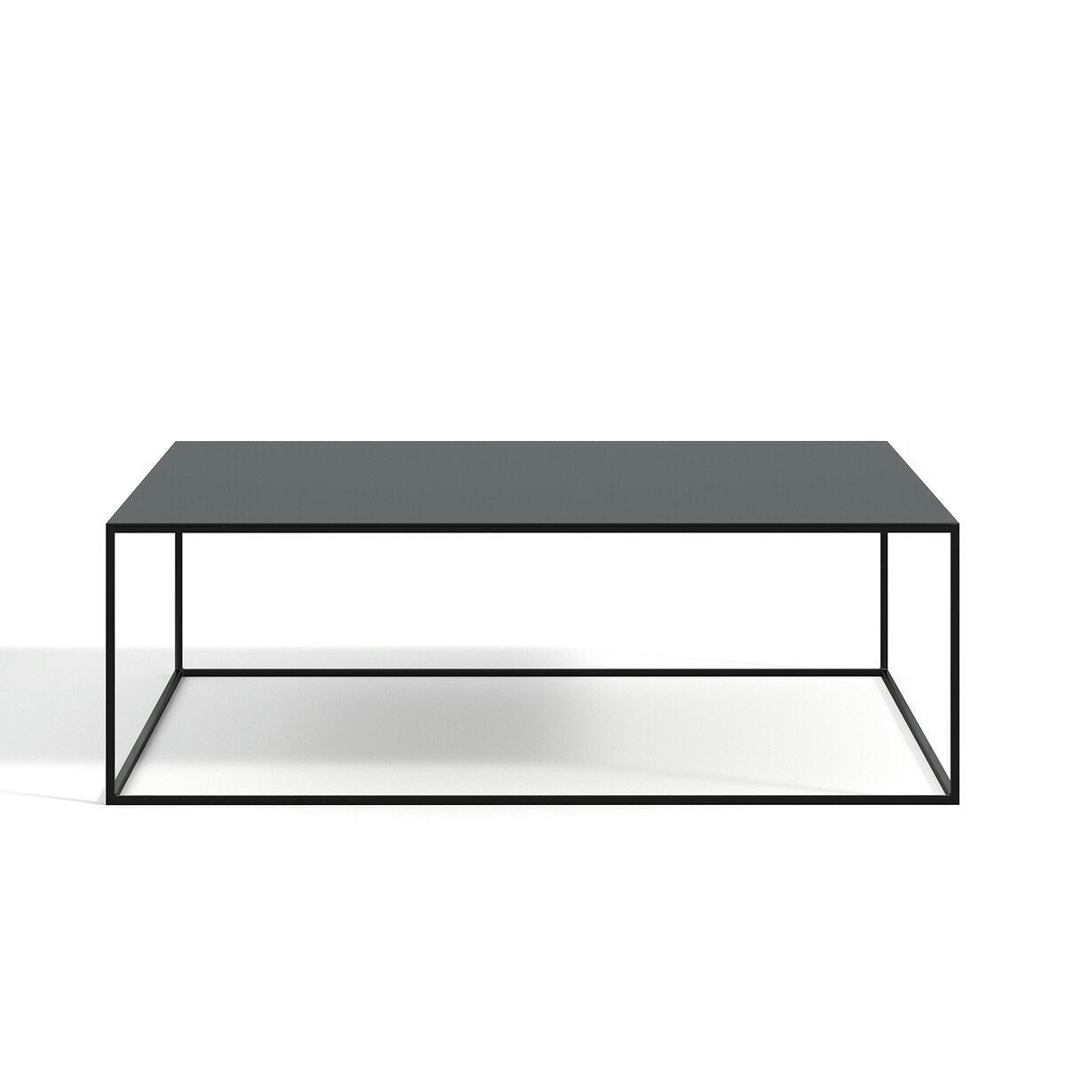 Table basse métal acier carrée, Romy
