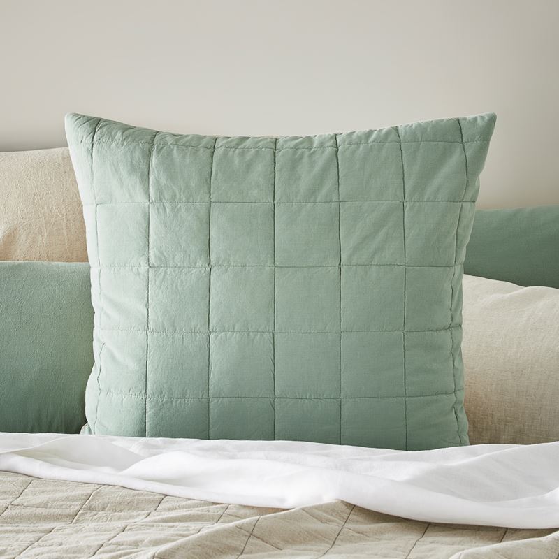 Olsen Natural & Eucalyptus Linen Cotton Coverlet Separates