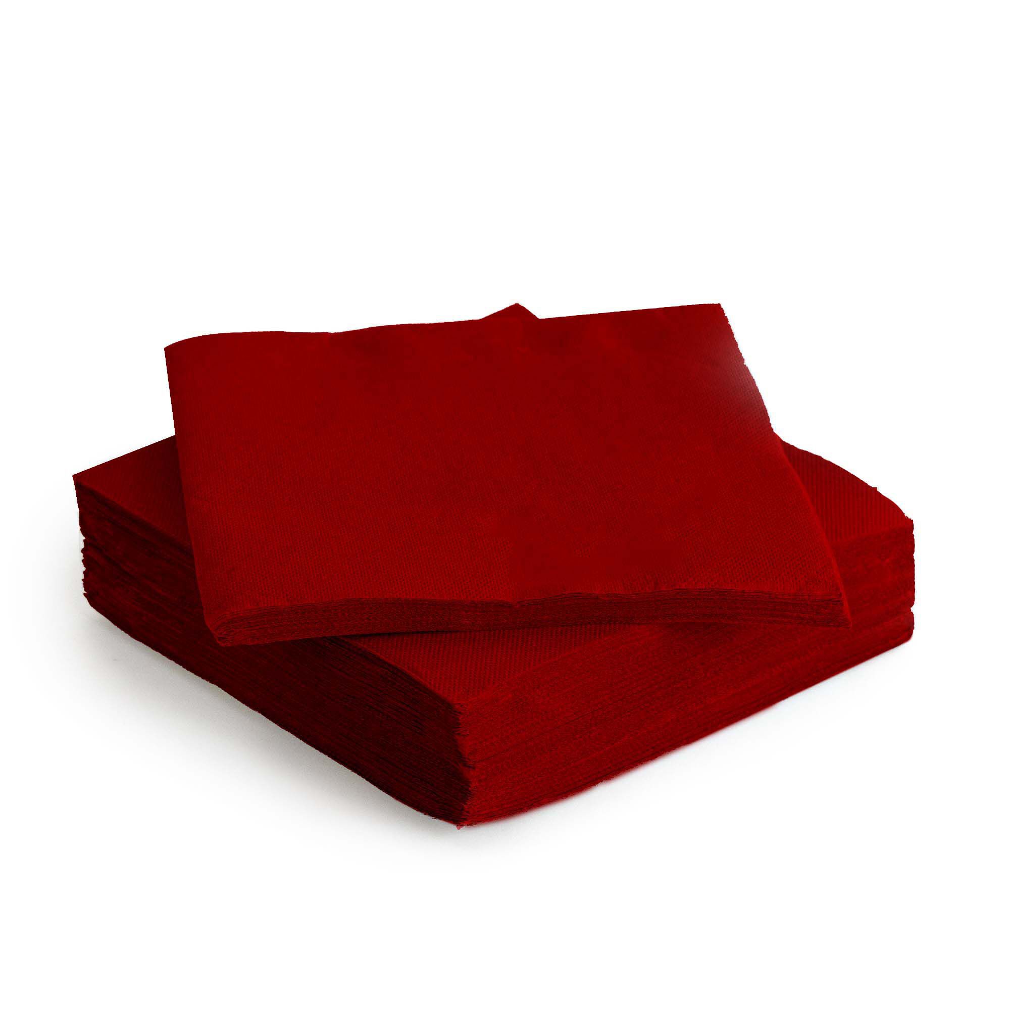 Conjunto de 30 guardanapos vermelho 38x38cm