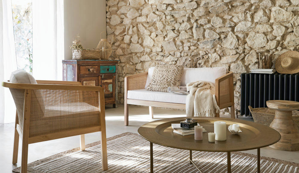 Calanque - Buffet en bois recyclé multicolore L 90 cm