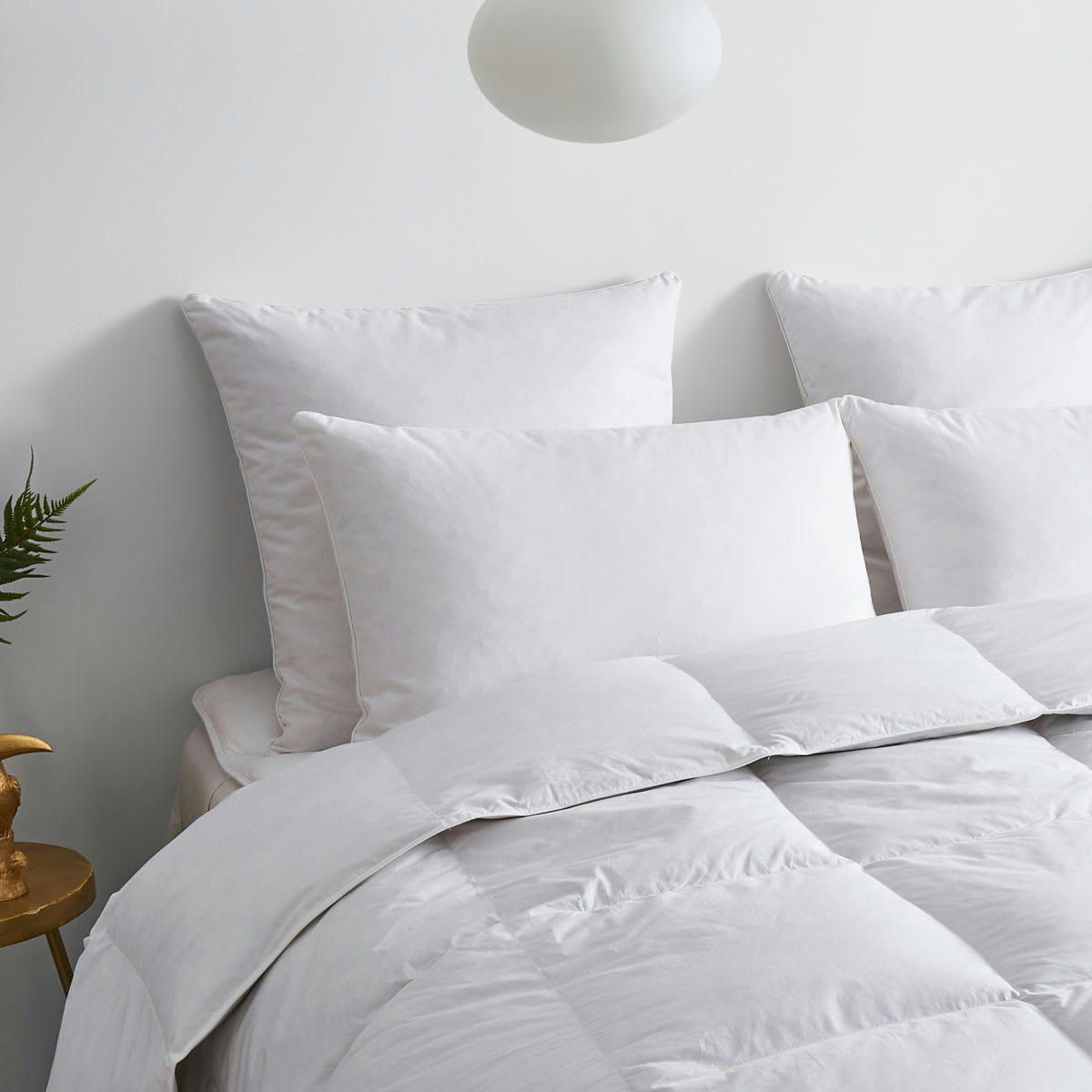 OSCAR - Oreiller FERME 10% Duvet Anti-acariens - Coton Bio  65x65 cm - Wake Me